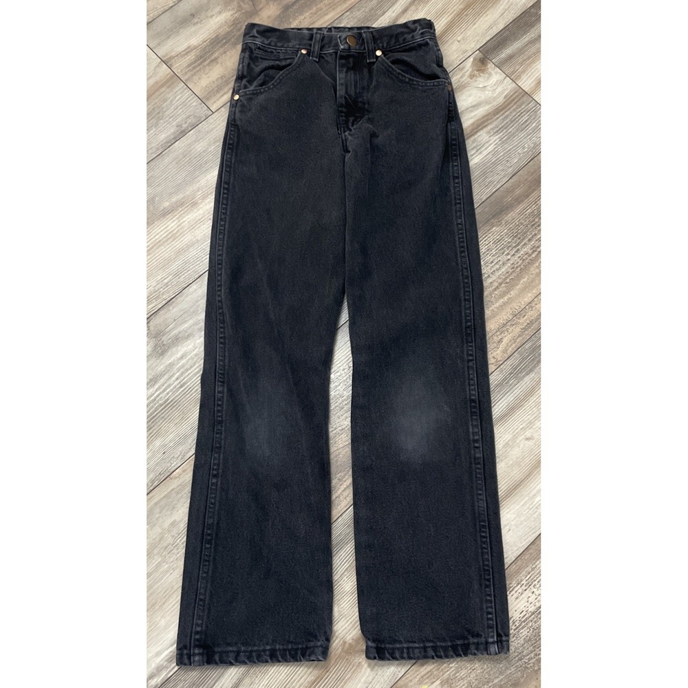 Wrangler Kids Black Denim Jeans Size 12 Slim Pants